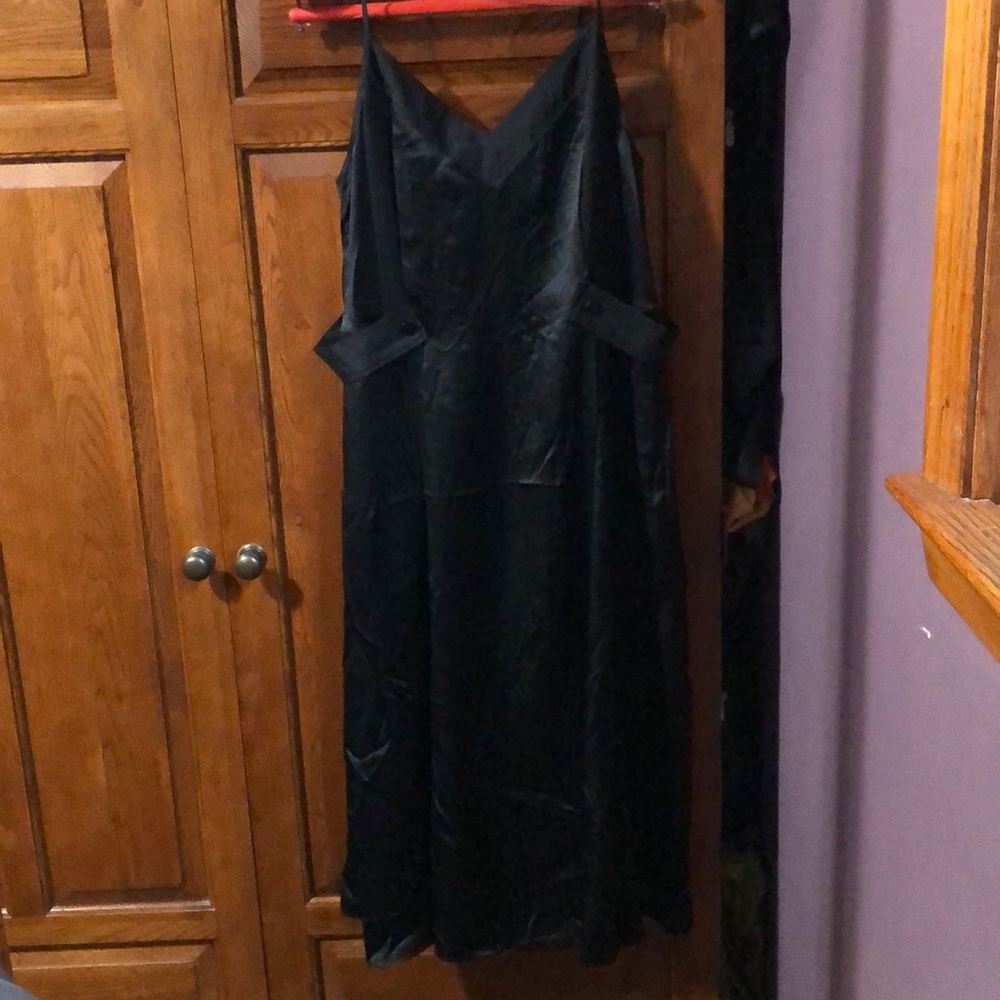 NWT $495 rag & bone black silk Hugo tank dress l - Picture 2 of 11